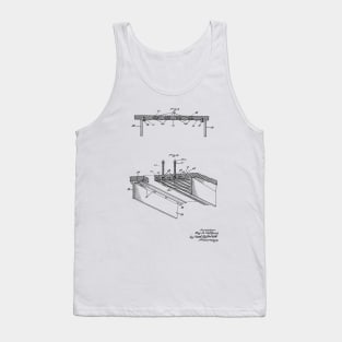 Water Jet Propelled Vintage Patent Hand Drawing Tank Top